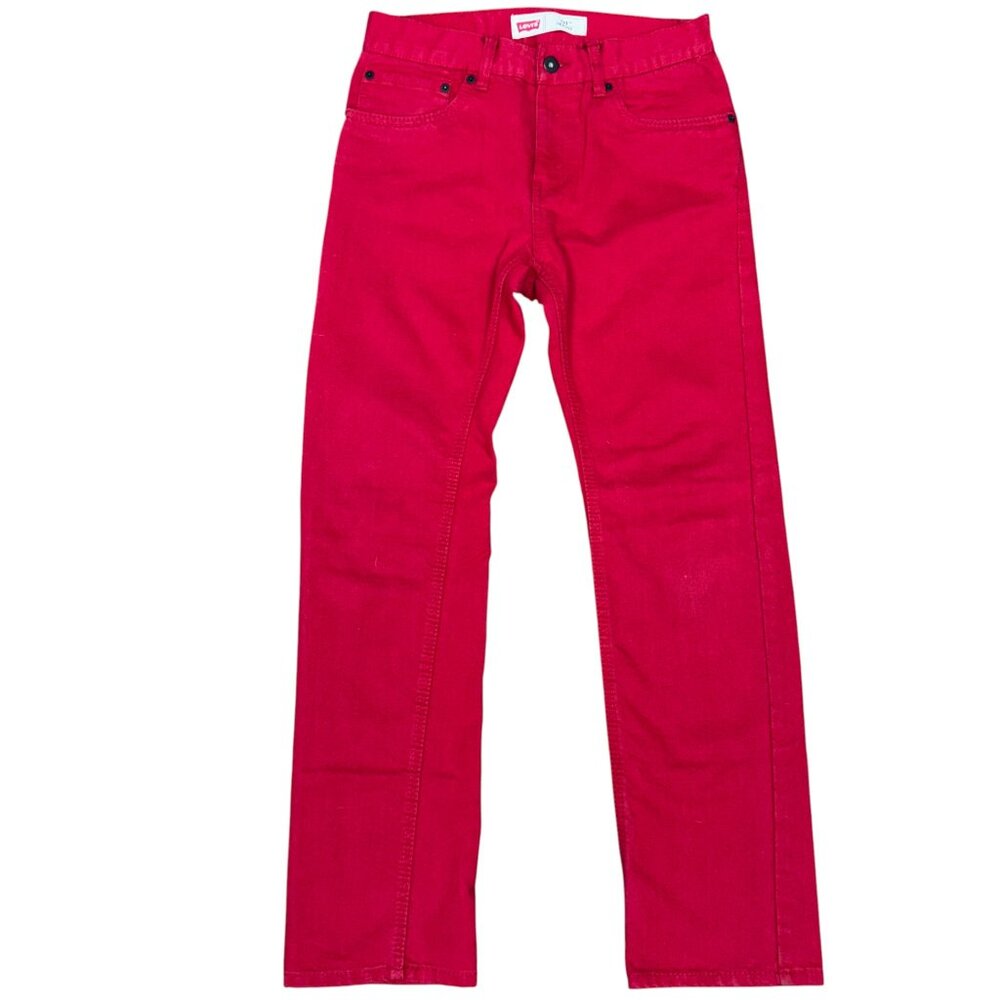 LEVI'S® 511™ Men's Slim Fit‎ Straight Leg Jeans Red Black Patch | W28 x L28